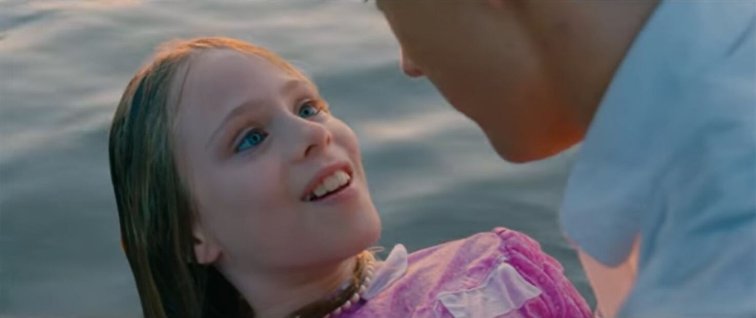 Las primeras imágenes de Loreto Peralta en la película "La Sirenita"