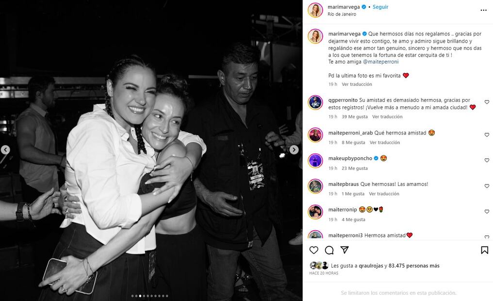 Maite Perroni y Marimar Vega/Instagram