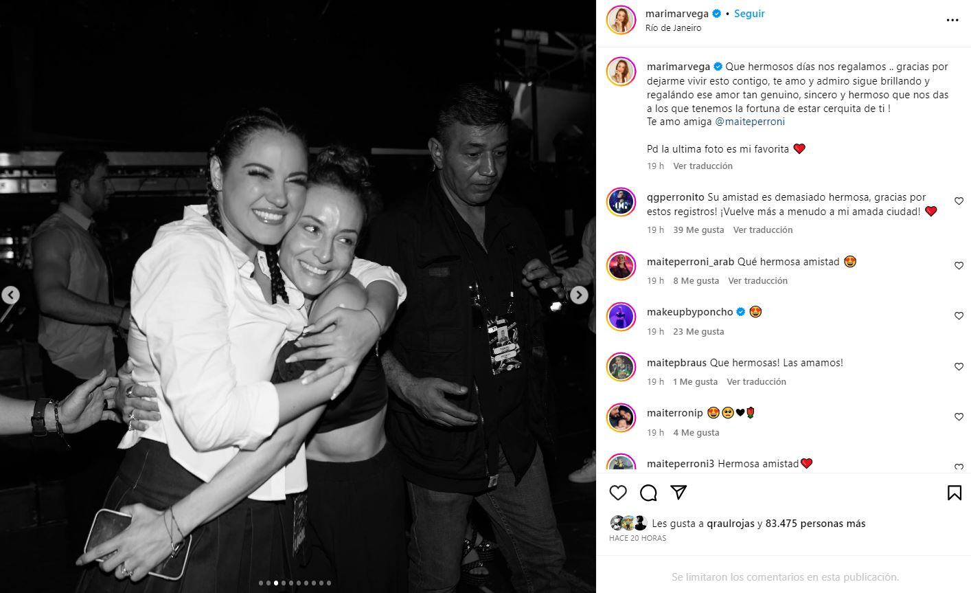 Maite Perroni y Marimar Vega/Instagram