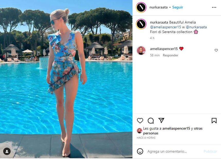Lady Amelia Spencer se casó con Greg Mallet en marzo pasado / Instagram