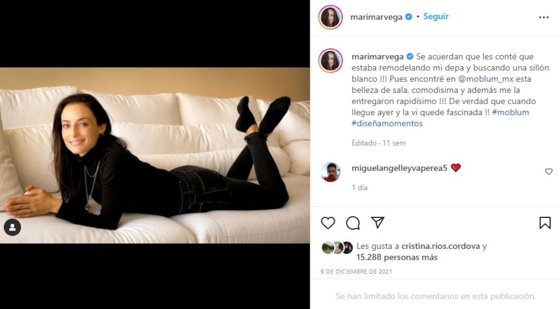 Marimar Vega ¿adeuda miles de pesos con empresa de muebles?