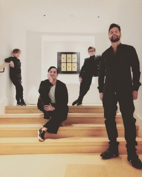 Ricky Martin se suma al #10yearschallenge con una tierna foto de sus hijos 