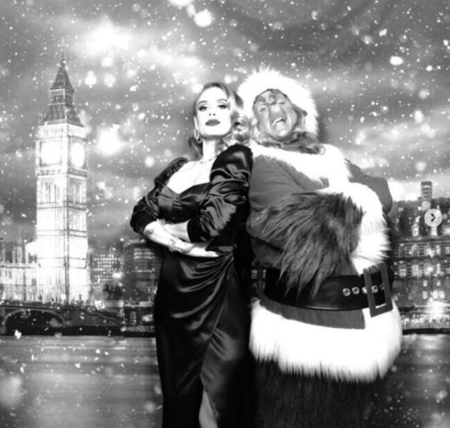 La británica Adele sigue perdiendo peso ¡y luce impactante en un ajustado vestido negro!