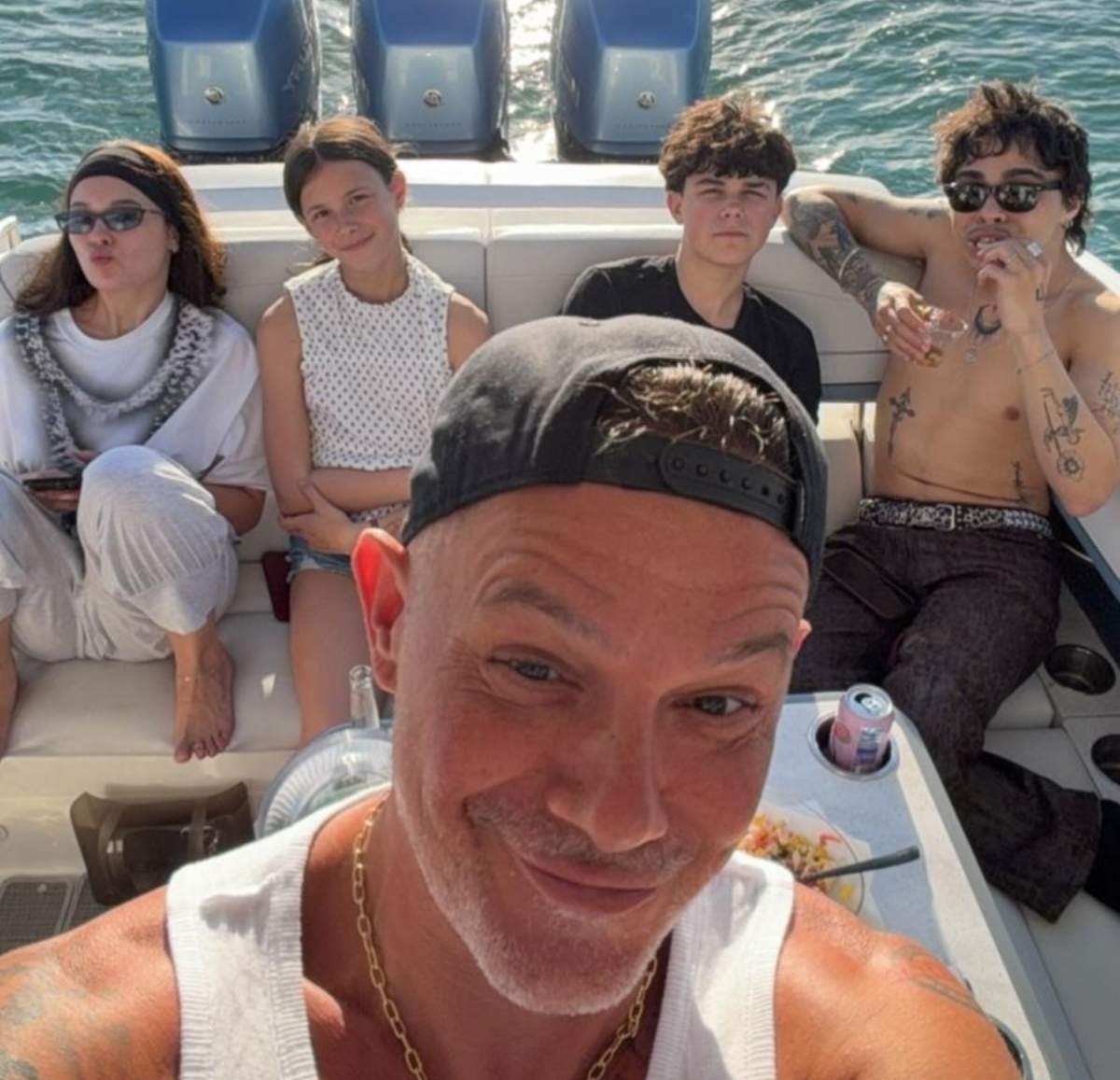 Alejandro Sanz junto a sus hijos / Foto: Instagram