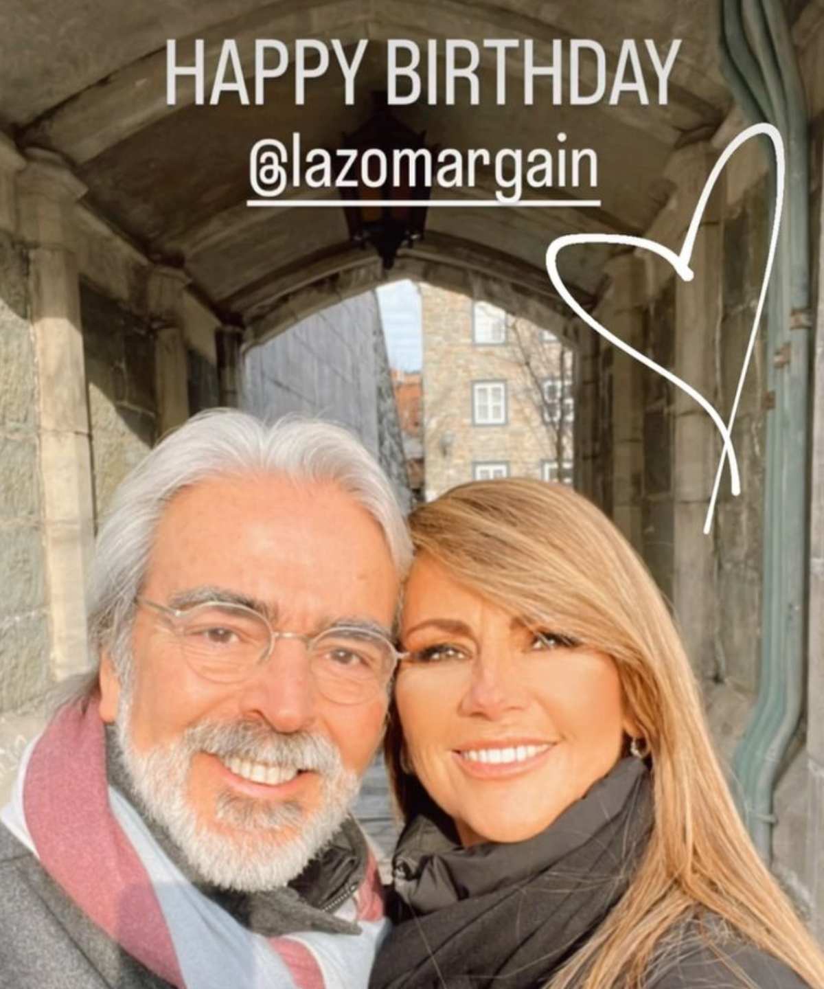 Lorenzo Lazo y Luz Blanchet / Foto: Instagram @luzblanchet