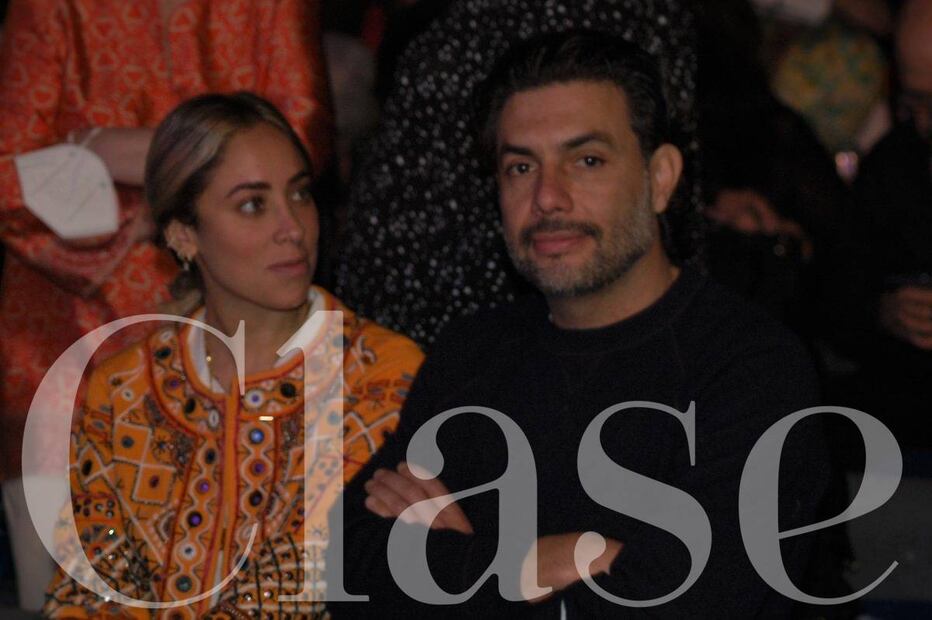 Jesús Sesma y Marcela Colokuris asisten juntos al estreno de Broadway in the Park