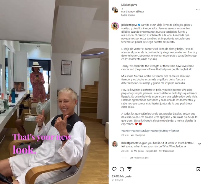Martina Navratilova/Instagram.