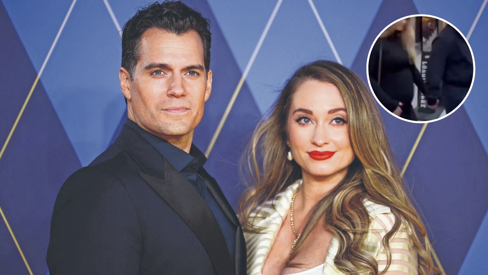 Henry Cavill y Natalie Viscuso/AFP y Captura de pantalla X.