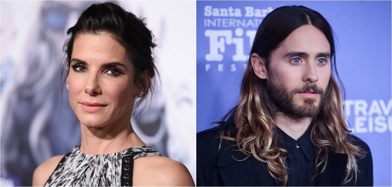 <p>Sandra Bullock y Jared Leto aparentan menos edad de la que en realidad tienen. <strong>Fotos: Archivo</strong></p>