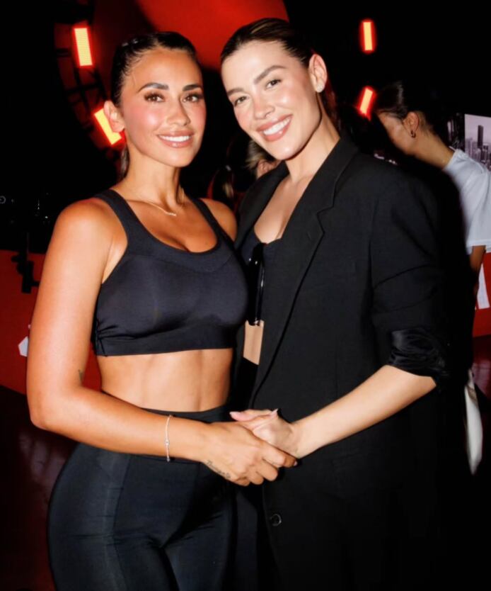 Michelle Salas y Antonella Roccuzzo en Miami / Foto: Instagram