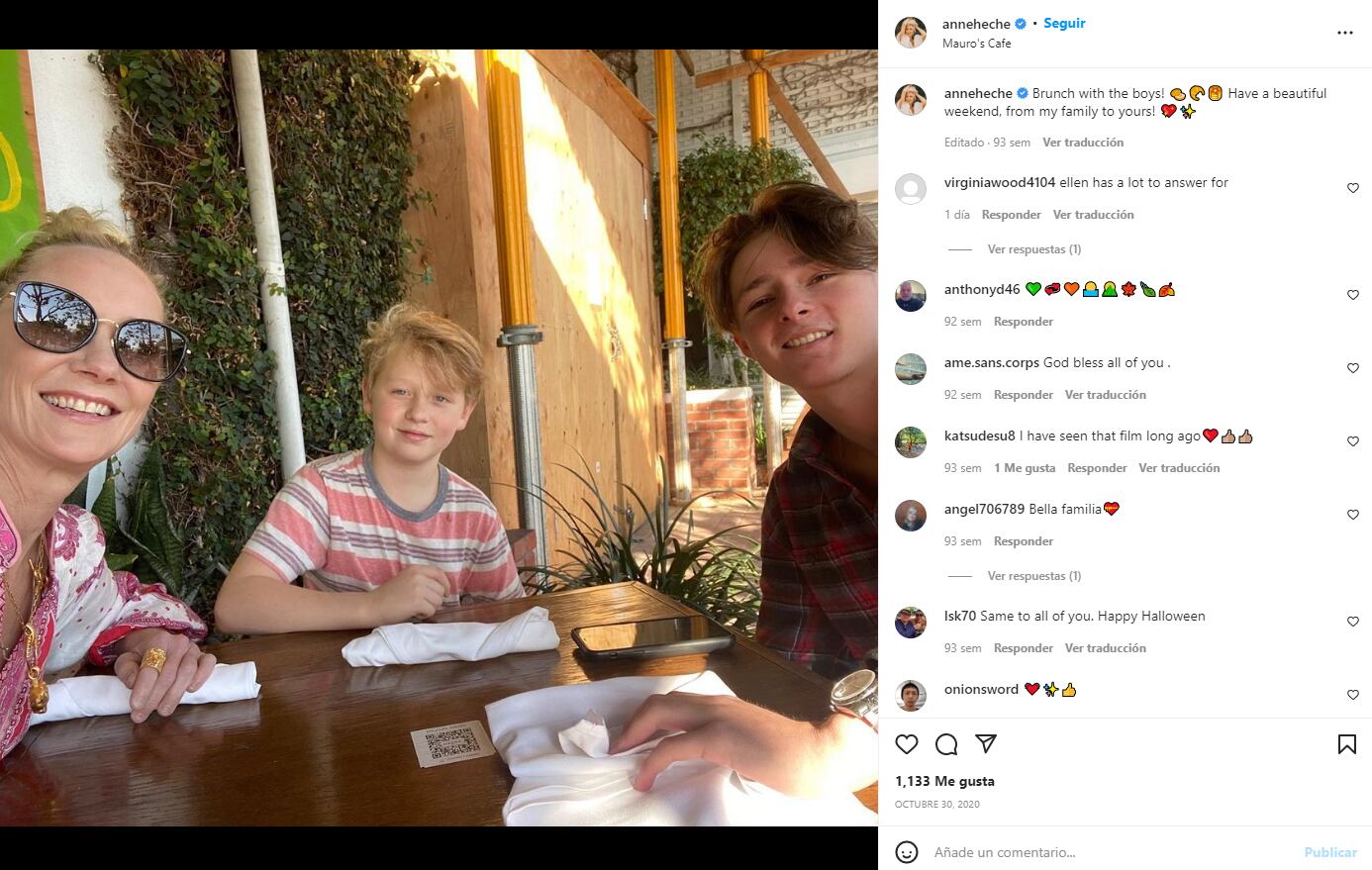 Homer, hijo de Anne Heche, recibe el control de la herencia de su mamá