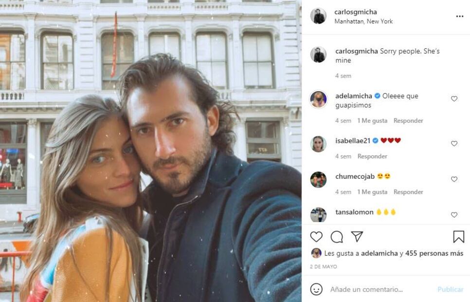 El hijo de Adela Micha, feliz y enamorado con su nueva novia
