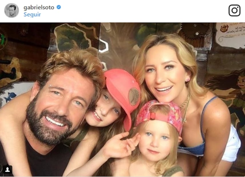 La última foto de Geraldine Bazán y Gabriel Soto juntos
