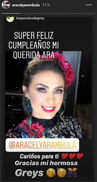 Así festejaron los hijos de Luis Miguel a Aracely Arámbula 