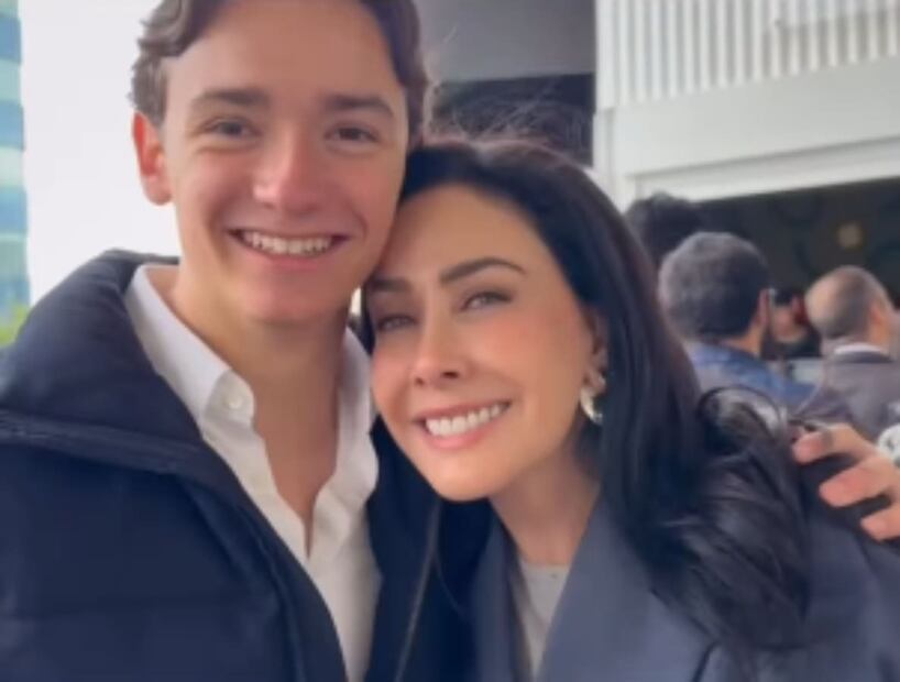 María Laura Medina de Salinas con su hijo Cristóbal / Foto: Instagram