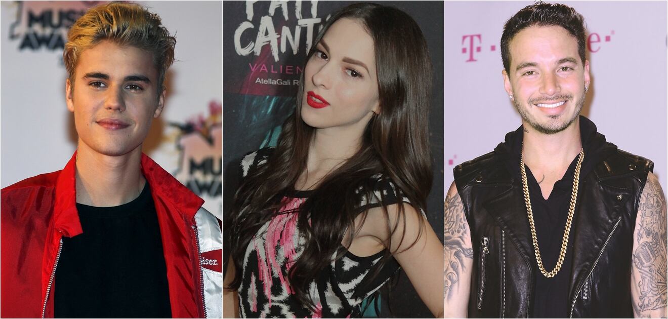 <p>Justin Bieber, Paty Cantú y J Balvin entre los intérpretes más populares. <strong>Fotos: Archivo</strong></p>