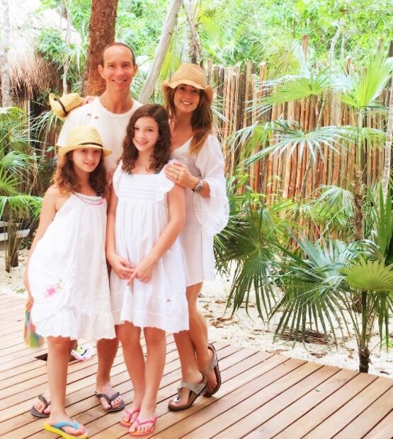 Las vacaciones familiares de Andrea Legarreta