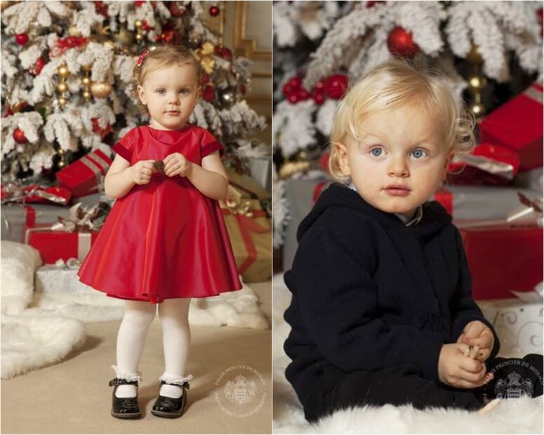 Las postales navideñas de los príncipes de Mónaco
