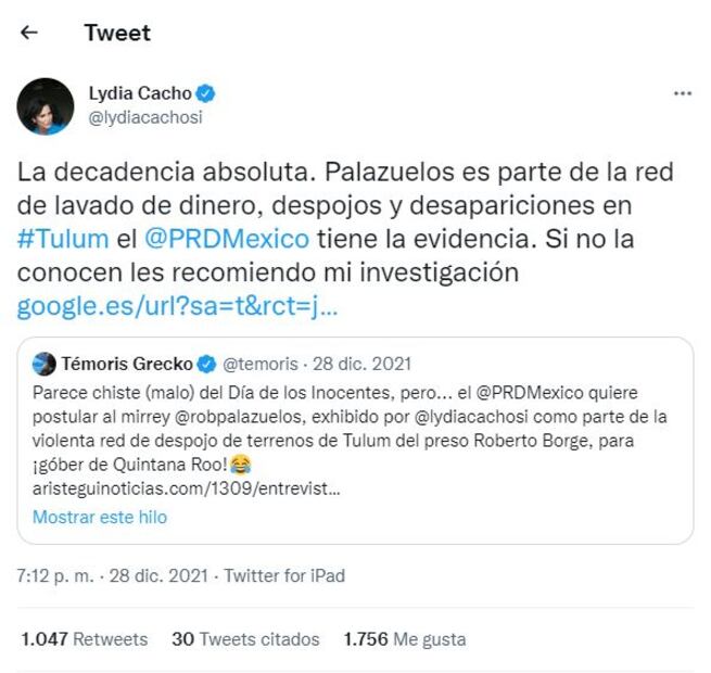 Roberto Palazuelos demandará a Lydia Cacho