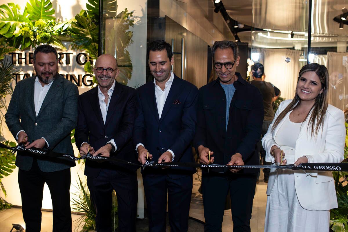 Frank Vega, Gerardo Sr. y Gerardo Morera con Elías Rahmane y Margarita Islas. (Foto: Héptor Arjona)