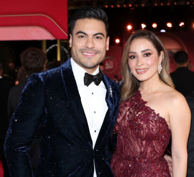 Carlos Rivera y Cynthia Rodríguez / Foto: Rodrigo Varela - Getty Images