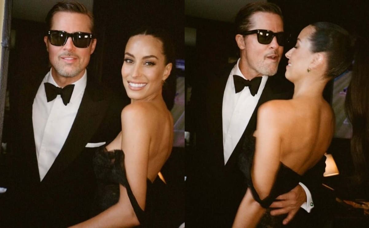 Brad Pitt e Inés de Ramón. (Foto: Instagram)