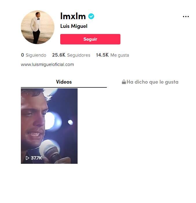 Luis Miguel se lanza en TikTok y alcanza más de 25 mil seguidores