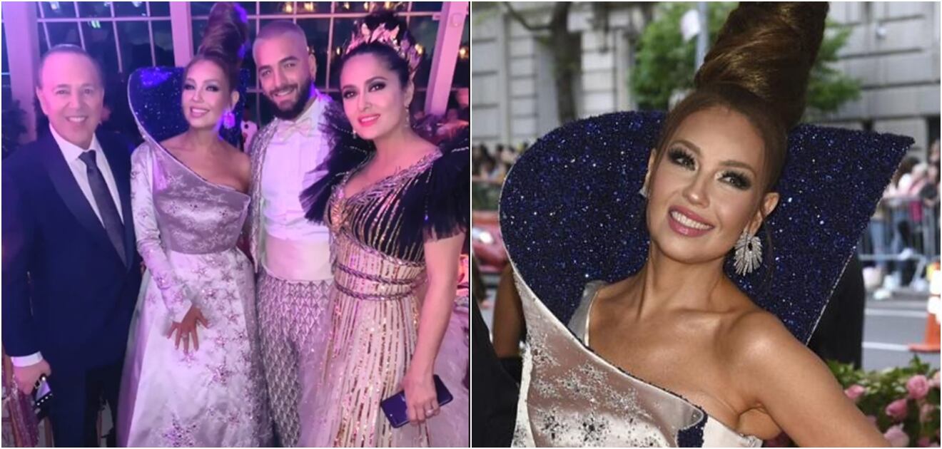 FOTOS: Thalía revela lo que sucedió en la fiesta privada del MET Gala; Salma Hayek, Kim Kardashian y Maluma muy divertidos