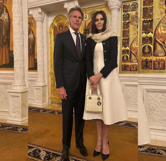 Adriana Abascal y el príncipe Filiberto de Saboya / Foto: Instagram @adrianabascal