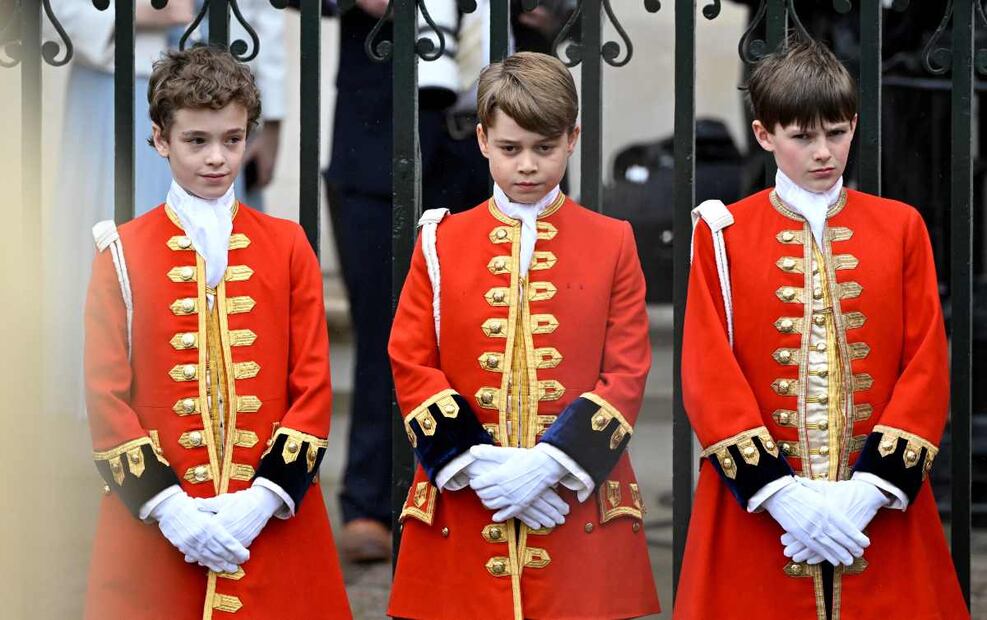 La princesa Charlotte y los príncipes George y Louis, en el centro de la coronación de Carlos III
