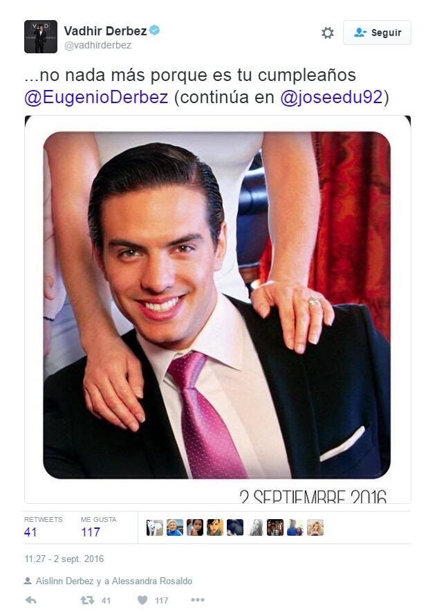 La original felicitación que le hizo su familia a Eugenio Derbez