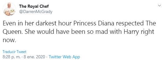 "La princesa Diana estaría furiosa", asegura ex empleado del palacio tras el escándalo de Harry y Meghan 