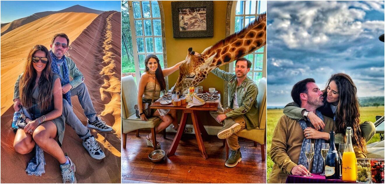 FOTOS: Así fue la espectacular luna de miel de Perla Ealy y Rogelio Cárdenas por África 