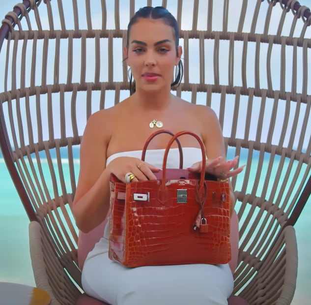 Georgina Rodríguez con su bolso Birkin / Foto: Especial
