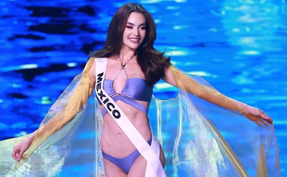 Fernanda Beltrán durante el desfile en bikini en Miss Universo 2024 / Foto: Getty Images