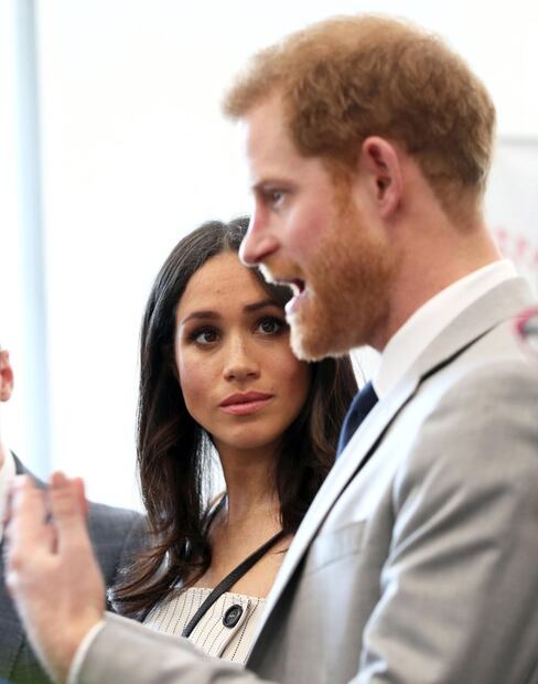 Enrique de Sussex y Meghan Markle durante un Foro de la Juventud en 2018 / EFE