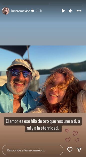 Las románticas palabras de Lucero a su novio, Michel Kuri 