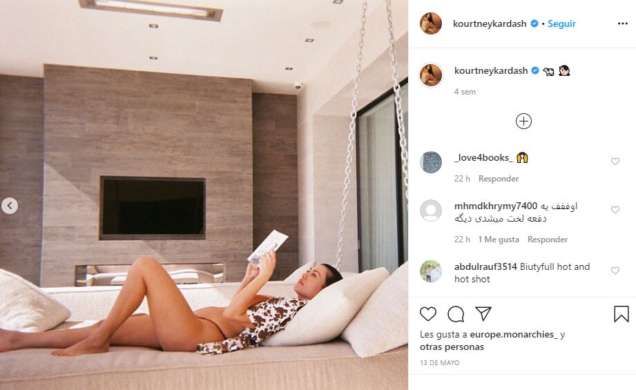 Kourtney Kardashian presume sus curvas y habla de su aumento de peso