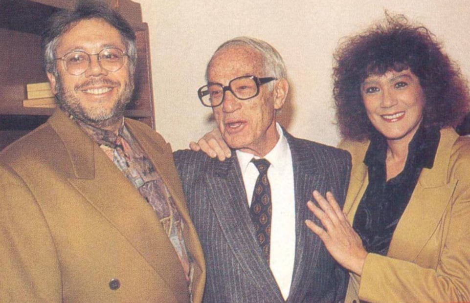 Luis de Llano Palmer con sus hijos Luis y Julissa / Foto: Instagram