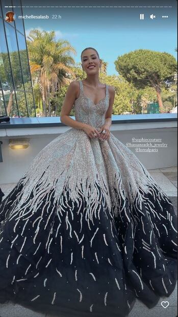 Michelle Salas sufre caída durante el Festival de Cannes