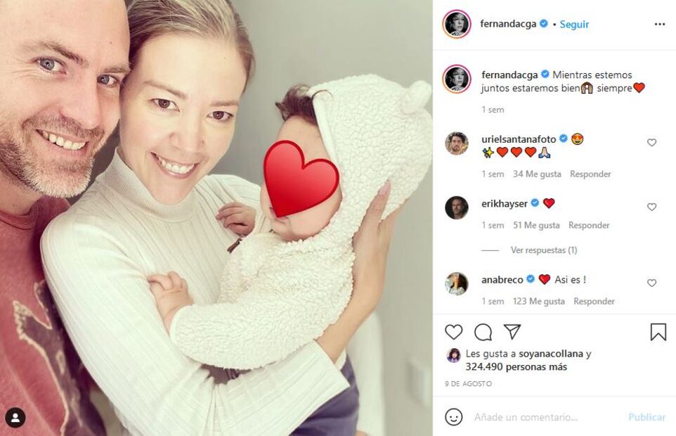 Fernanda Castillo celebra con ternura los 8 meses de su hijo Liam