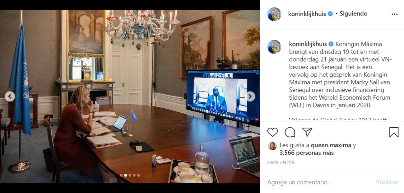 La reina Máxima de Holanda aparece descalza en una reunión 
