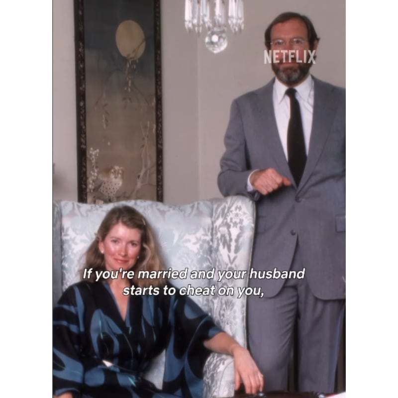 Martha Stewart con su exesposo Andy Stewart en el documental de Netflix / Foto: Captura de pantalla