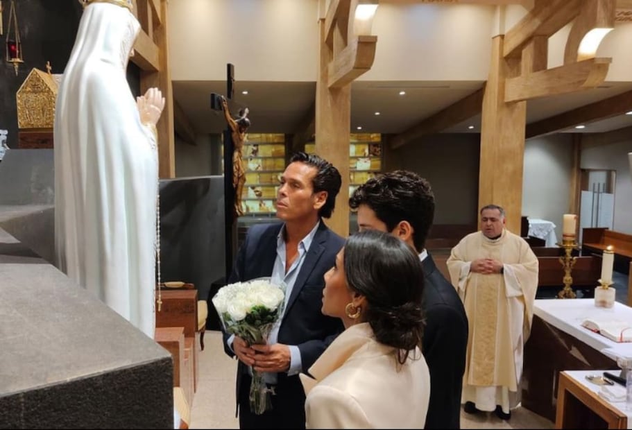 Roberto Palazuelos, su exesposa Yadira Garza y su hijo Roberto Jr. / Instagram