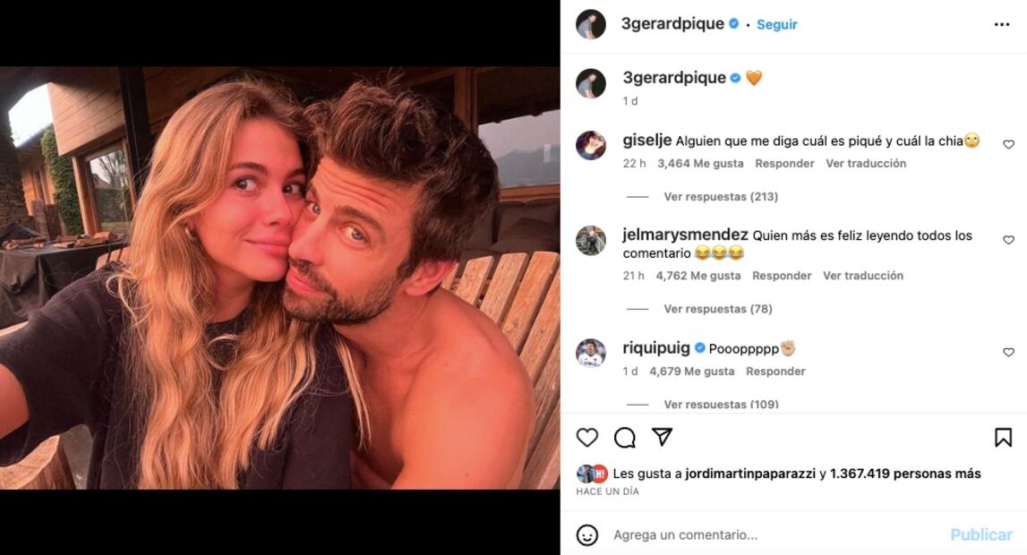 Gerard Piqué y Clara Chía cumplirán 1 año de relación sentimental  / Instagram