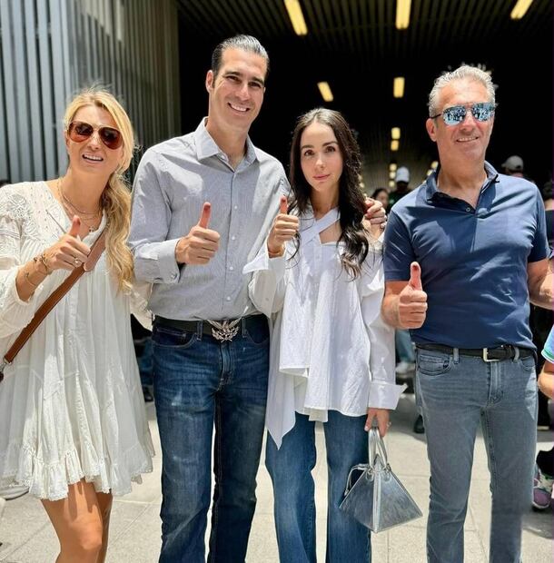 María Elena Torruco, Miguel Torruco, Chantal Torres y Carlos Slim Domit. Foto: Cortesía