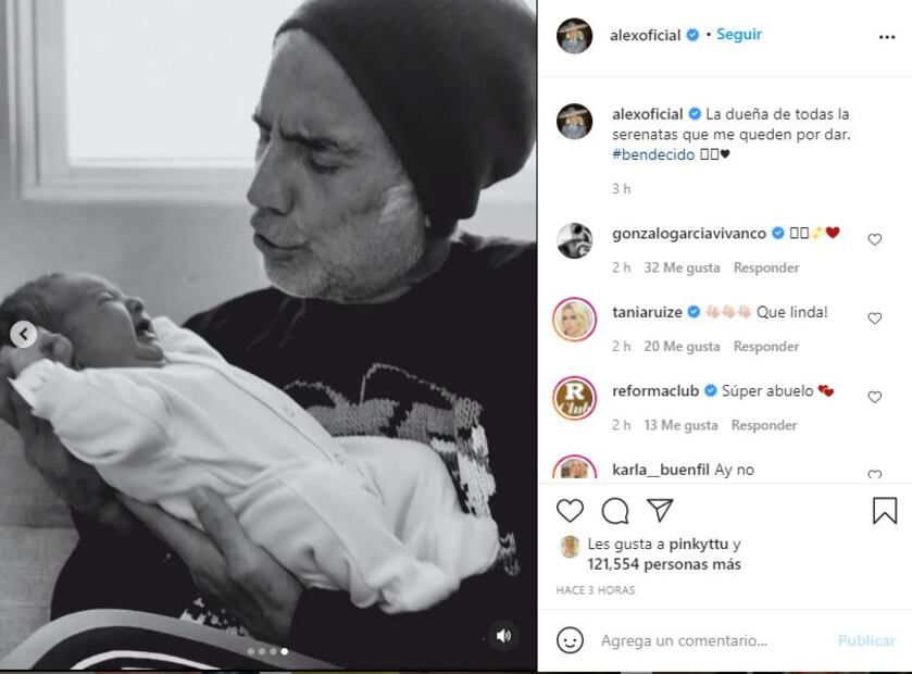 Alejandro Fernández "El Potrillo" comparte emotivas fotos junto a su nieta