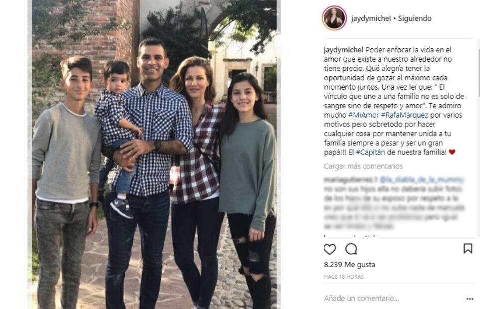 Adriana Lavat publica foto de Rafa Márquez tras demandarlo 