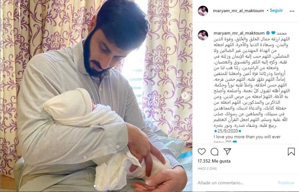 El jeque Mohamed bin Rashid Al Maktum se convierte en abuelo 