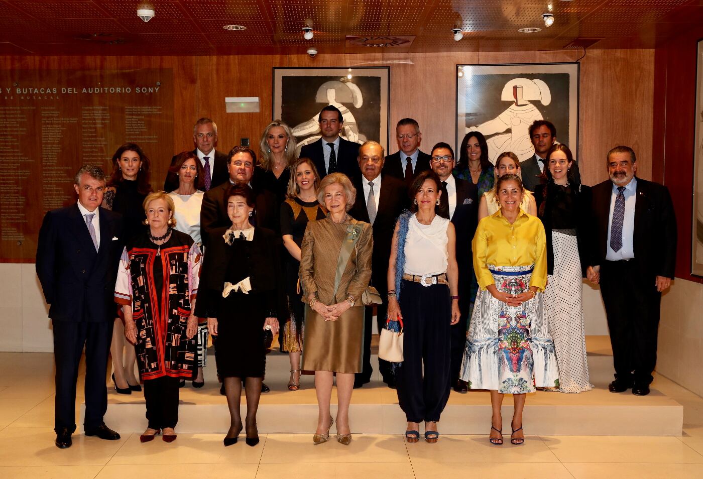 Carlos Slim visita a la reina emérita Sofía de España 